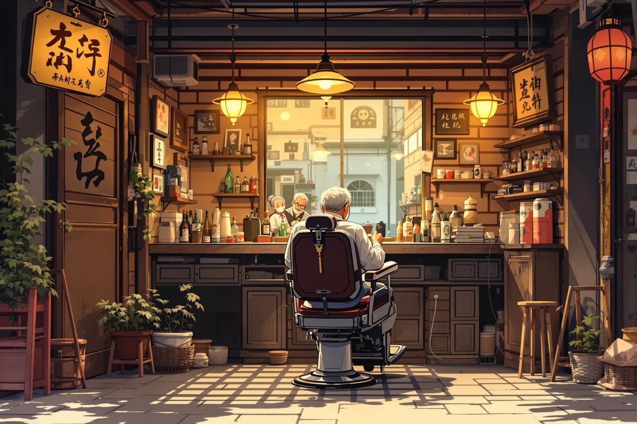 漫剧免费最新作品《老街理发店》- 人间烟火题材